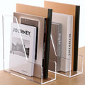 SANRUI Acrylic Desk Organizer Magazine File Holder, Clear, 2-Pack, A4 Size by SANRUI