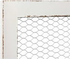SOFE Chicken Wire White Framed Bulletin Boards, 18×29" Wood Grid Shelf - Image 4