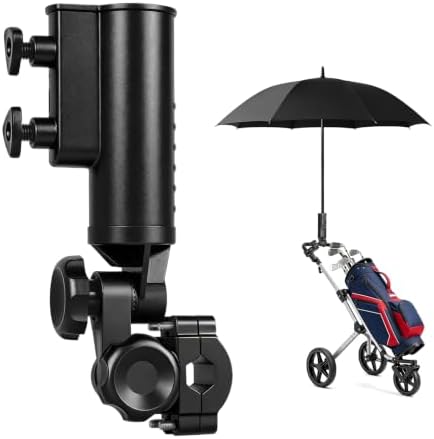 Upgraded Heavy Duty Universal Golf Push Cart Umbrella Holder by SANXIACAR