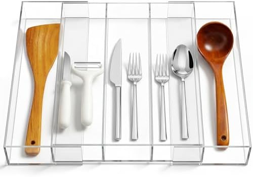 Teenyyou 1 Pcs Expandable Drawer Organizer, 12 x 16 Inches, 3-5 Slots by Teenyyou