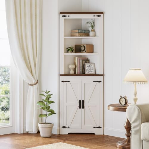 IRONCK 68'' Tall Corner Storage Cabinet with Doors and Shelves by IRONCK