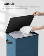 SOLEDI 100L Laundry Hamper with Lid, Large Collapsible Laundry Basket - Image 5
