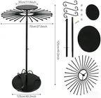 Rotatable Scarf Display Purse Tie Rack Shawl Stand Belt Hanger - Image 4