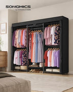 SONGMICS Closet Organizers and Storage, Clothes Rack with Shelves - Image 2