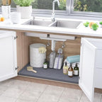 SIKADEER Waterproof Under Sink Mat Silicone 25"x19", Kitchen Cabinet Liner - Image 2