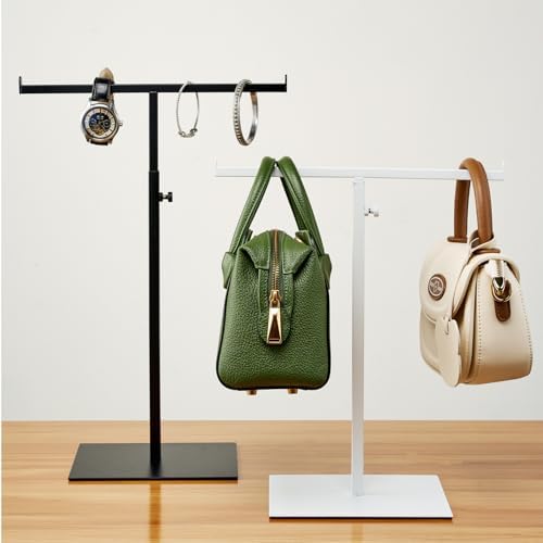 Purse Display Stand, Black 2PCS Jewelry Tower Stainless Steel - Image 3