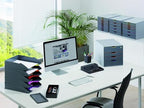 Durable Varicolor Drawer Organizer, 4 Color Coded Drawers, Gray - Image 2