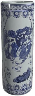 Red Lantern 24" Ladies Blue & White Porcelain Umbrella Stand by RedLantern