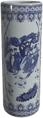 Red Lantern 24" Ladies Blue & White Porcelain Umbrella Stand by RedLantern