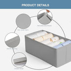 Criusia Drawer Organizer Clothes, 21 Pack Dresser Organizer for Baby Clothes, Underwear, Sock- Foldable Closet Organization and Storage Dividers Bins for Nursery, Bedroom (Grey) - Image 4