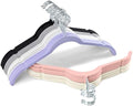 Sishynio Velvet Hangers 30 Pack, Non-Slip Slim Felt Hangers Multicolor by Sishynio