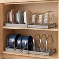 2 Pack Kitchen Pot and Pan Organizer Under Cabinet Expandable Rack Storage by Unknown