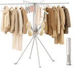 Multi-Functional 4-Leg Clothes Drying Rack, Large Capacity Foldable & Collapsible Laundry Rack, Portable Indoor Outdoor Drying Rack with Sock Clips & 4 Shoe Holders, Space Saving Stand by CHAHUANV