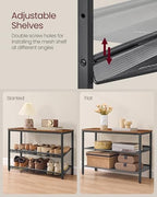VASAGLE 3-Tier Shoe Rack, Adjustable, Freestanding - Image 6