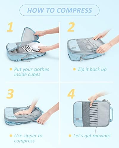 BAGSMART Compression Packing Cubes for Travel Essentials - Image 6