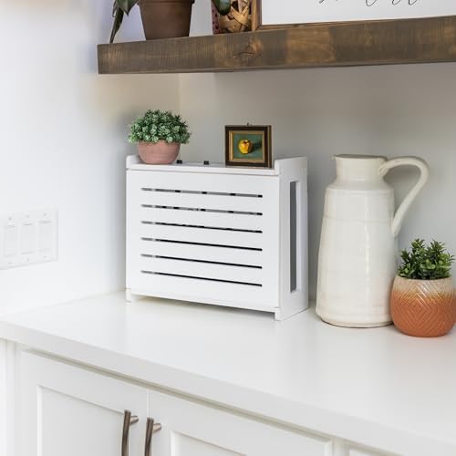 WiFi Router Storage Cabinet Router Box Hider WiFi Box Hider Shelf Cover - Image 2
