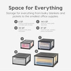 IRIS USA 6 Pack Plastic Drawer Storage Organizer, Stackable Unit with Sliding Drawers for Kitchen, Bathroom, Bedroom, Office, 14.5 Quart, Black - Image 5