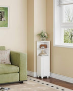 Hzuaneri Corner Cabinet, Small Bathroom Corner Cabinet with Doors - Image 5