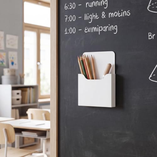 Gilprop 8 Pack Magnetic File Folder Holder for Whiteboard Classroom Storage - Image 4