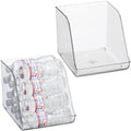 iDesign Plastic Water Bottle Organizer for Fridge, Clear, 2-Pack by iDesign