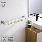 KOKOSIRI 24-Inch Single Towel Bar, Bathroom Kitchen Towel Holder, Wall Mounted Stainless Steel Towel Rack 2 Pack, Brushed Nickel, B4003BR-L24-P2 - Image 5