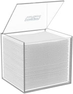 CLEAN SKIN CLUB Clear Acrylic Box for Clean Towels XL (NOT Included), Container For 50 Disposable Clean Towels XL, Face Towelettes Bathroom Counter Storage, Bin for Cleansing Facial Dry Wipes by CLEANSKINCLUB