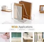 SANRUI Acrylic Desk Organizer, 3-lot Vertical File Organizer, 2-Pack Clear - Image 4