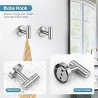 TQKAG Brushed Nickel Bathroom Hardware Set, 6-Piece Towel Bar Set 23.6 Inch - Image 4