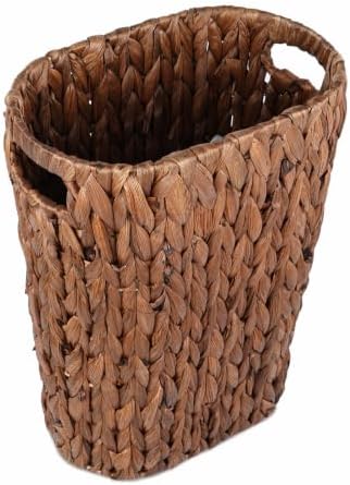 Coeusy Wicker Trash Can,Rattan Waste Basket for Bathroom,Bedroom,5 Gallon by WEAVECOMFORTINTOEVERYCORNER