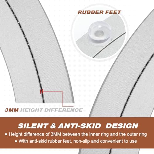 JaGely 2 Pack Lazy Susan Aluminum Turntable, 12 Inch - Image 4