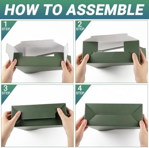 8 Pack Heavy Duty Cardboard Magazine Holder, 9.8"L x 3.9"W x 12.2"H - Image 4