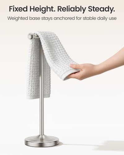 Freestanding Towel Holder Countertop, 16inch T-Shape Towel Rack - Image 5
