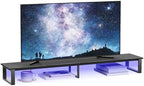 aboxoo 45" TV Riser with Light for 32-60 inch TV, TV Shelf with Steel Legs by aboxoo