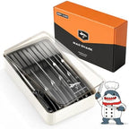 MAD SHARK 2-in-1 Knife Drawer Organizer, Silverware Organizer with Lid by MADSHARK