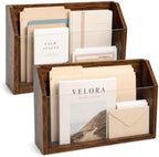 Wall File Holder & Organizer, Wall Mounted Magazine Holder, 2 Pack - Image 3