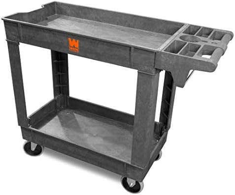 WEN 73009 500-Pound Capacity 40 by 17-Inch Two-Shelf Service Utility Cart by WEN