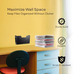 Single Pocket Wall File Organizer, Metal Letter Size Office Wall Organizer - Image 6