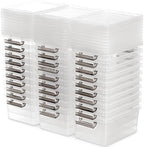 Citylife 30Packs 1.3Qt Small Storage Bins with Lids,Stackable Clear by CITYLIFEHomeOrganization