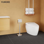 YUMORE Heavy Duty Toilet Paper Holder Stand, Extra-Weighted Base No Tipping - Image 2