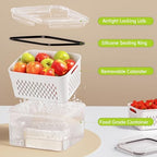 HOMETALL 8 Pack Fruit Storage Containers for Fridge, Produce Containers for Fridge with Colander, Leakproof Fridge Organizers and Storage for Berry Vegetable Salad Lettuce Meat Food - Image 6
