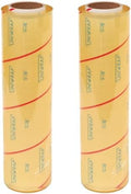 VisionTechShop Uniwrap 2 rolls of Food wrapping Plastic Cling Film for Manual & Automatic Overwrap, 13 micron, 18" x 3379', MADE IN KOREA by VisionTechShop