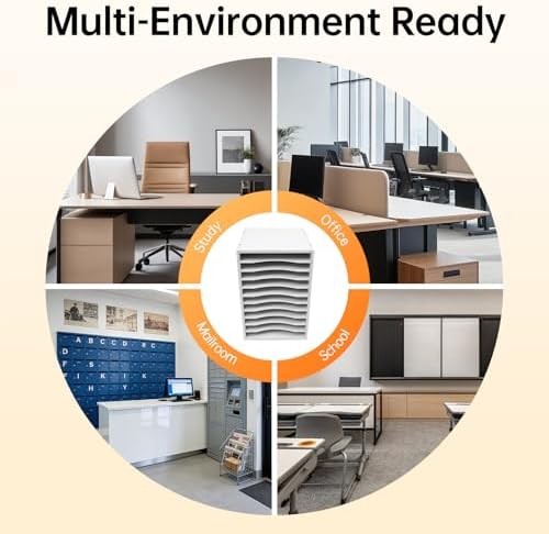 11 Slots Mail Organizer Vertical File Organizer, Vertical Desktop sorter - Image 7