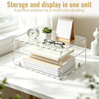 Acrylic Desk Organizer, Clear Acrylic Paper Organizer Letter Tray - Image 7