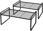 Shantton Cabinet Shelf Organizer, Pantry Shelf Rack, Black 16x8.3x7.3 by Shantton