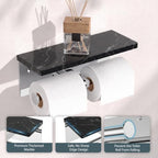 FORIOUS Toilet Paper Holder with Shelf, Commercial Toilet Paper Dispensers - Image 5