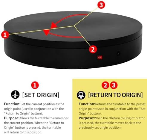 19.7In Remote Large Motorized electric turntable Rotating platform Photography Turntable Motorized lazy susan Base giratoria para for Photography,3D Scanner,Heavy duty display(Load Range:220~500lbs) - Image 6