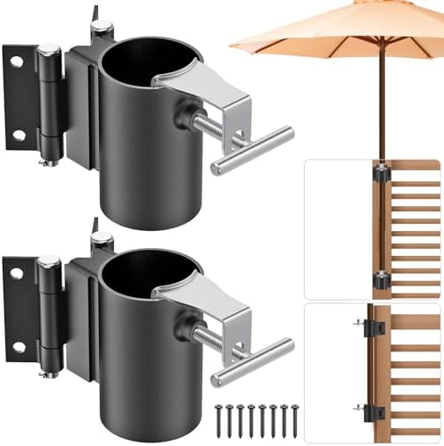 Deck Railing Umbrella Holder for 1-2" Patio Umbrella Poles by Lifeswell