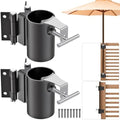 Deck Railing Umbrella Holder for 1-2" Patio Umbrella Poles by Lifeswell