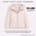 66 Pack White Velvet Hangers Non Slip, Felt Hangers - Image 3