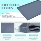 URMONA Waterproof Silicone Under Sink Mat 34'' x 22'' Shelf Liner for Kitchen and Bathroom, Cabinet and Counter Protector, Storage and Organizers, Litter Mat, Pet Cat Puppy Essentials(Khaki) - Image 3